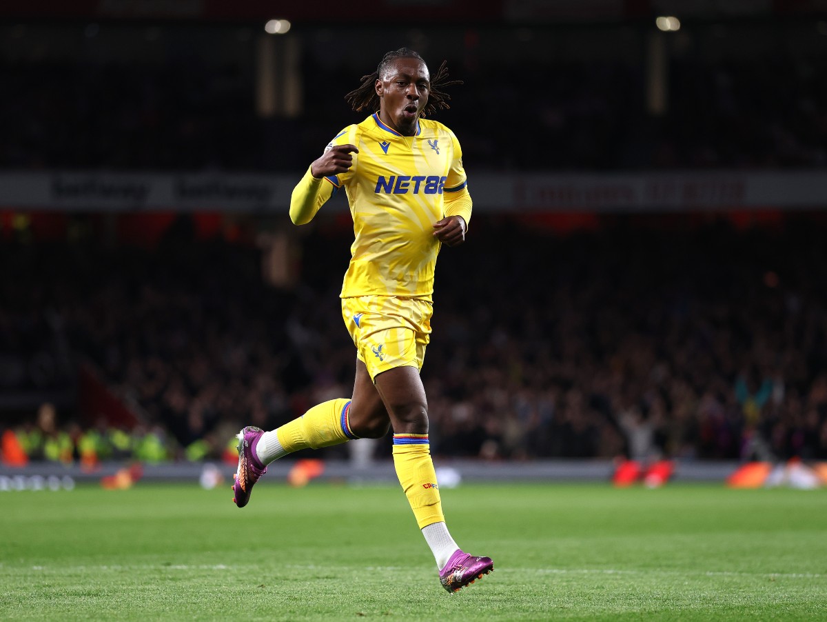 Eberechi Eze celebrates registration against Arsenal