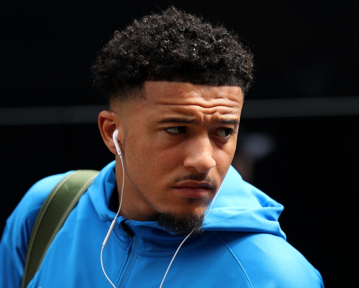 Jadon Sancho of Chelsea before the Fulham game