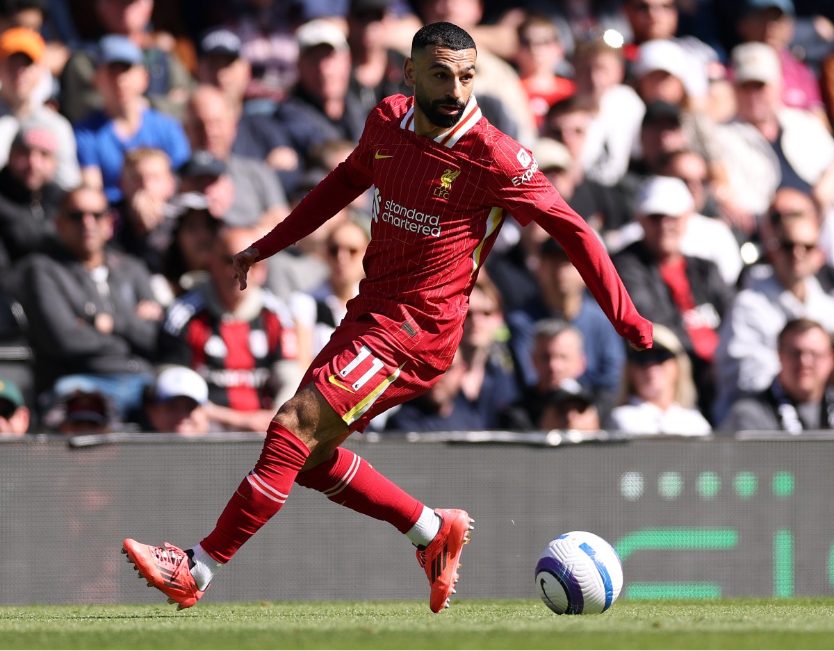 Mohamed Salah in action for Liverpool