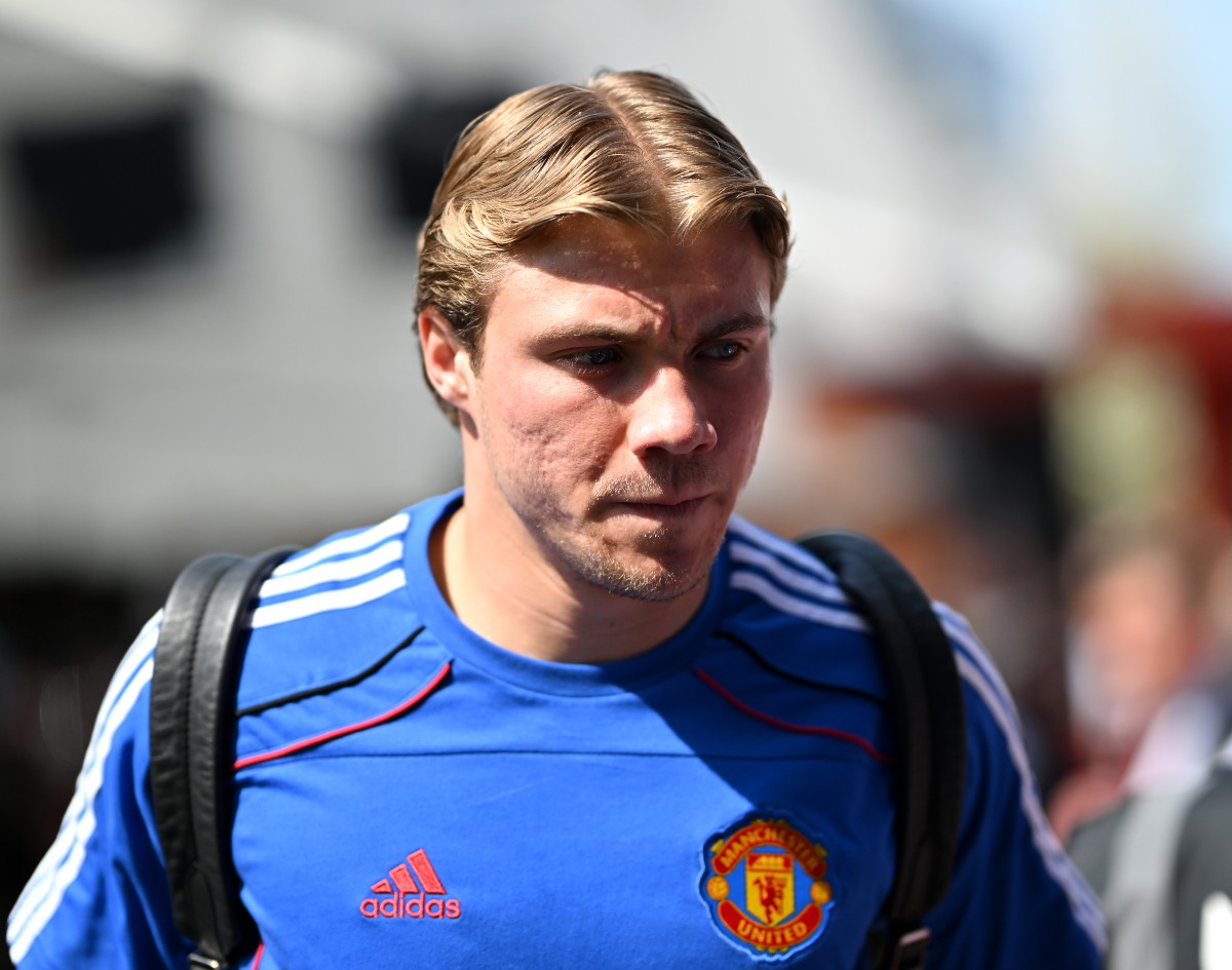 Rasmus Hojlund before the Bournemouth game