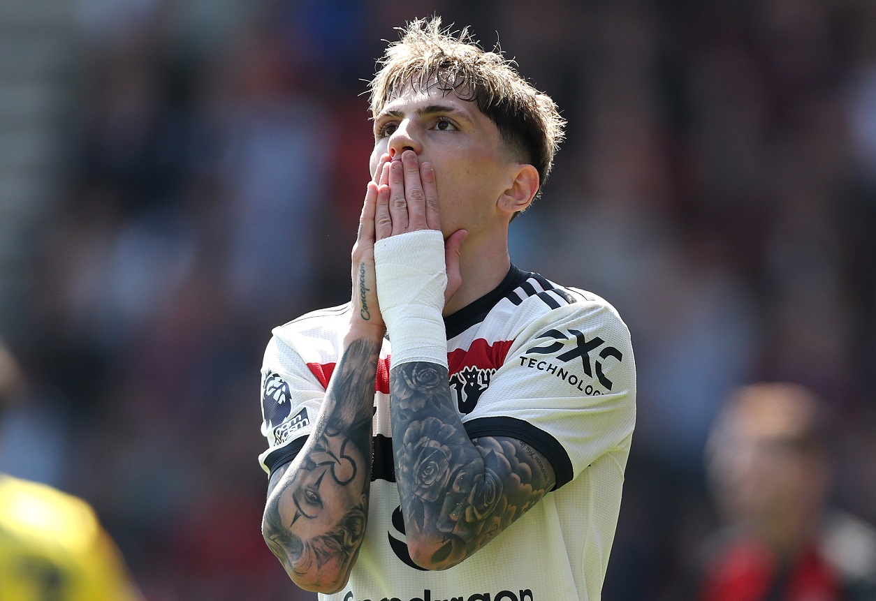Alejandro Garnacho in action for Man United