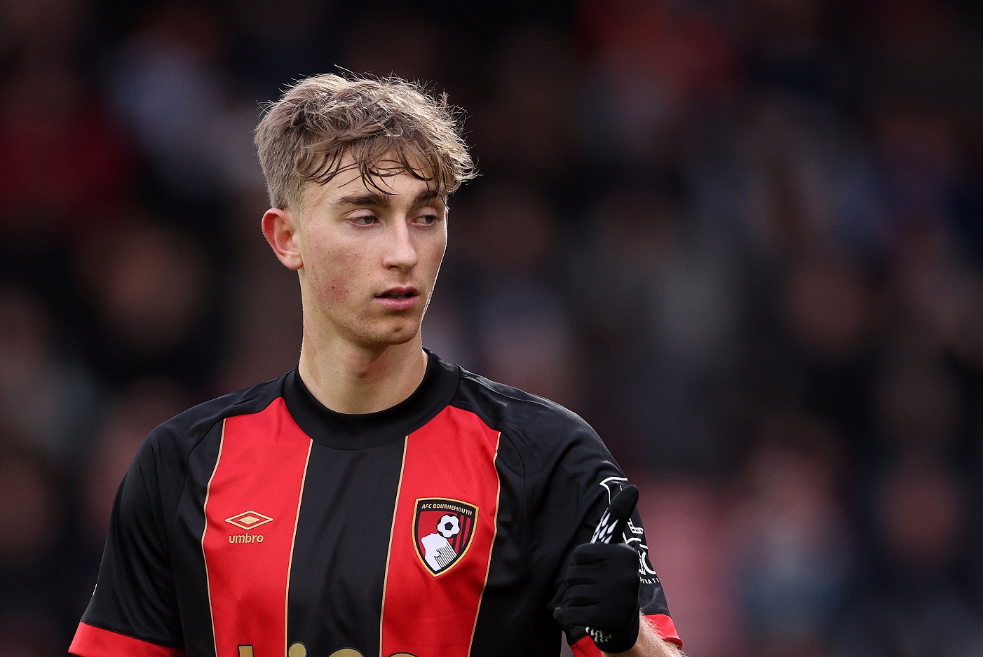 Dean Hujsen in action for AFC Bournemouth