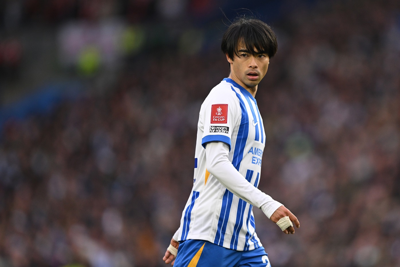 Kaoru Mitoma in action for Brighton