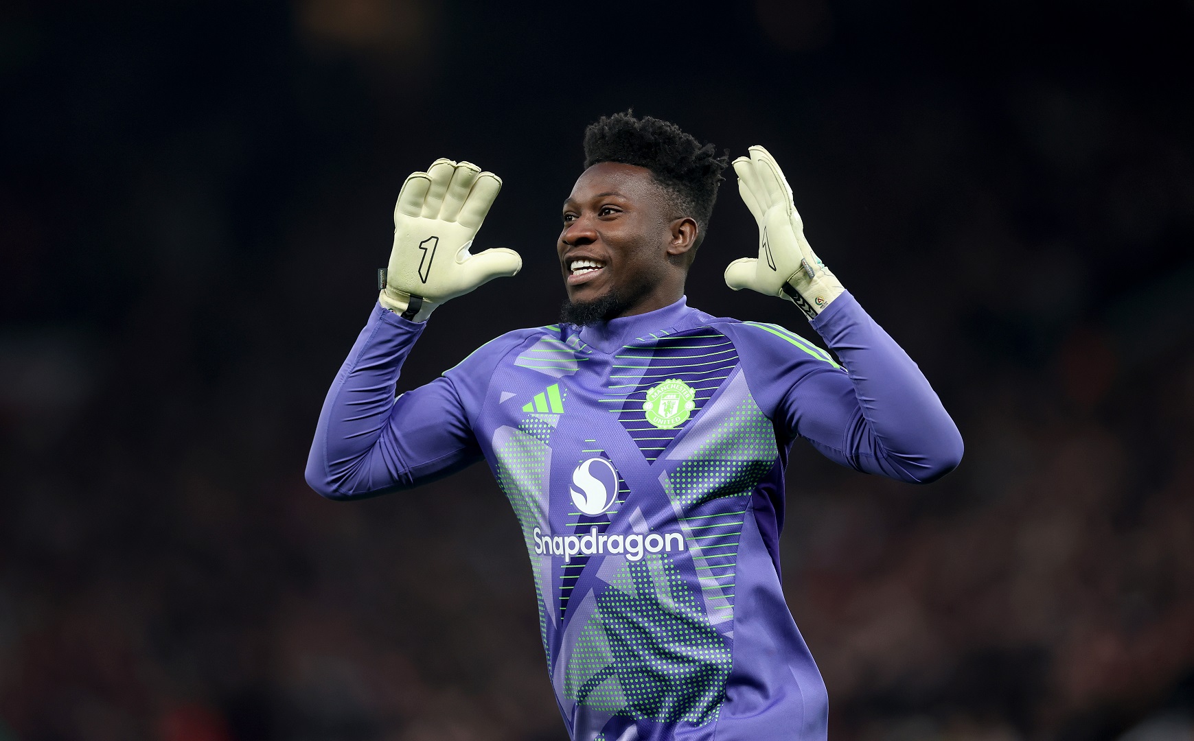 Andre Onana in action at Man United
