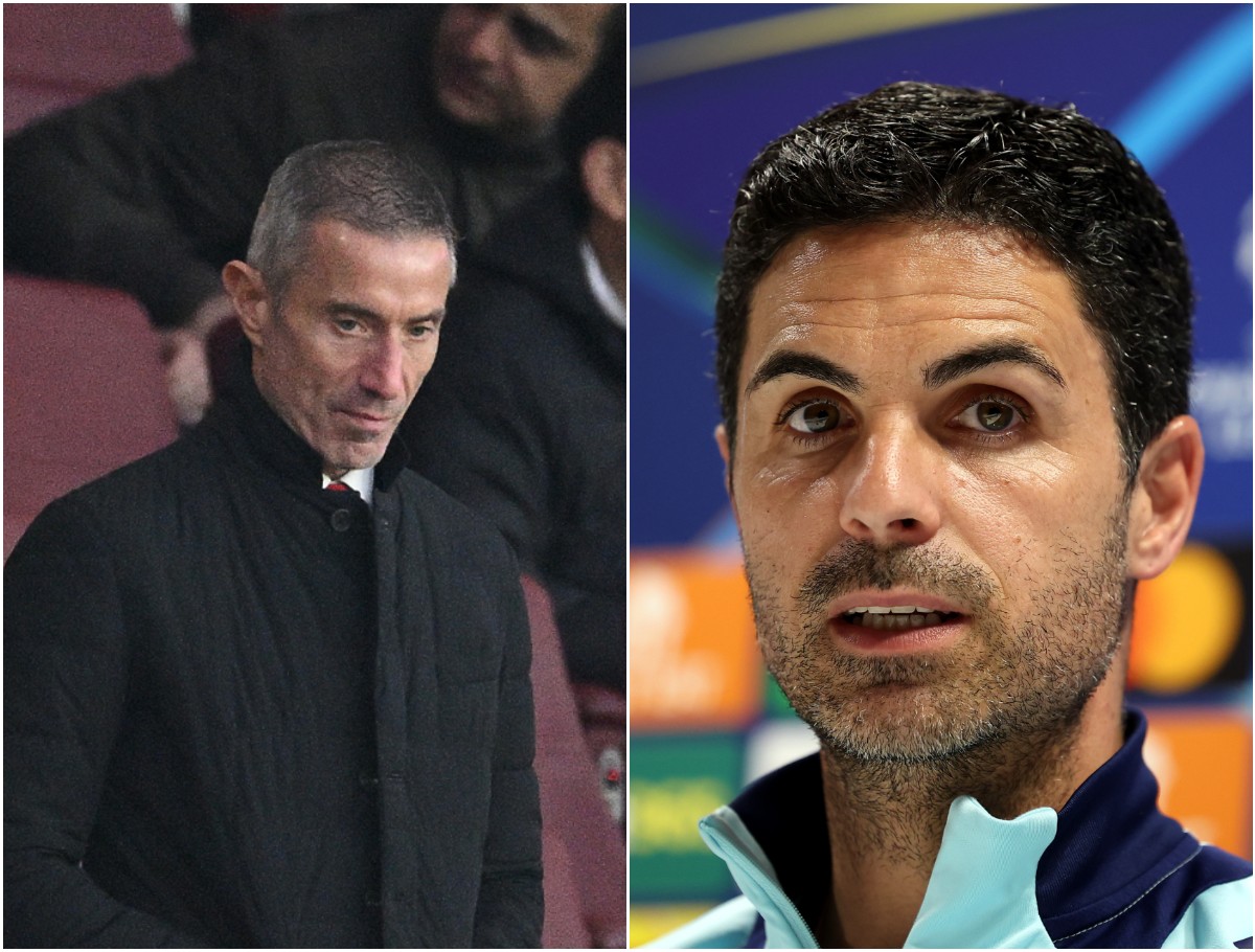 Andrea Berta and Mikel Arteta