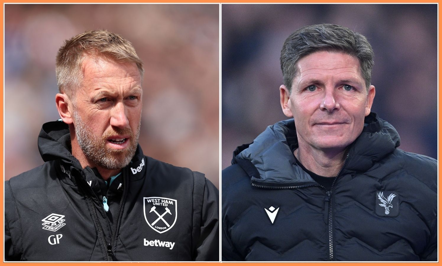 Graham Potter and Oliver Glasner