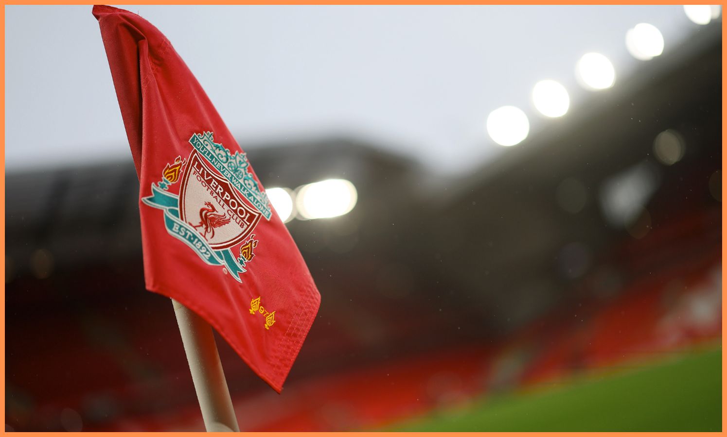 Liverpool flag at Anfield