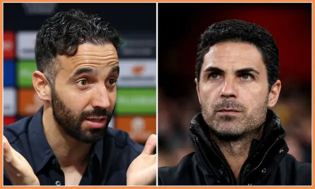 Ruben Amorim and Mikel Arteta