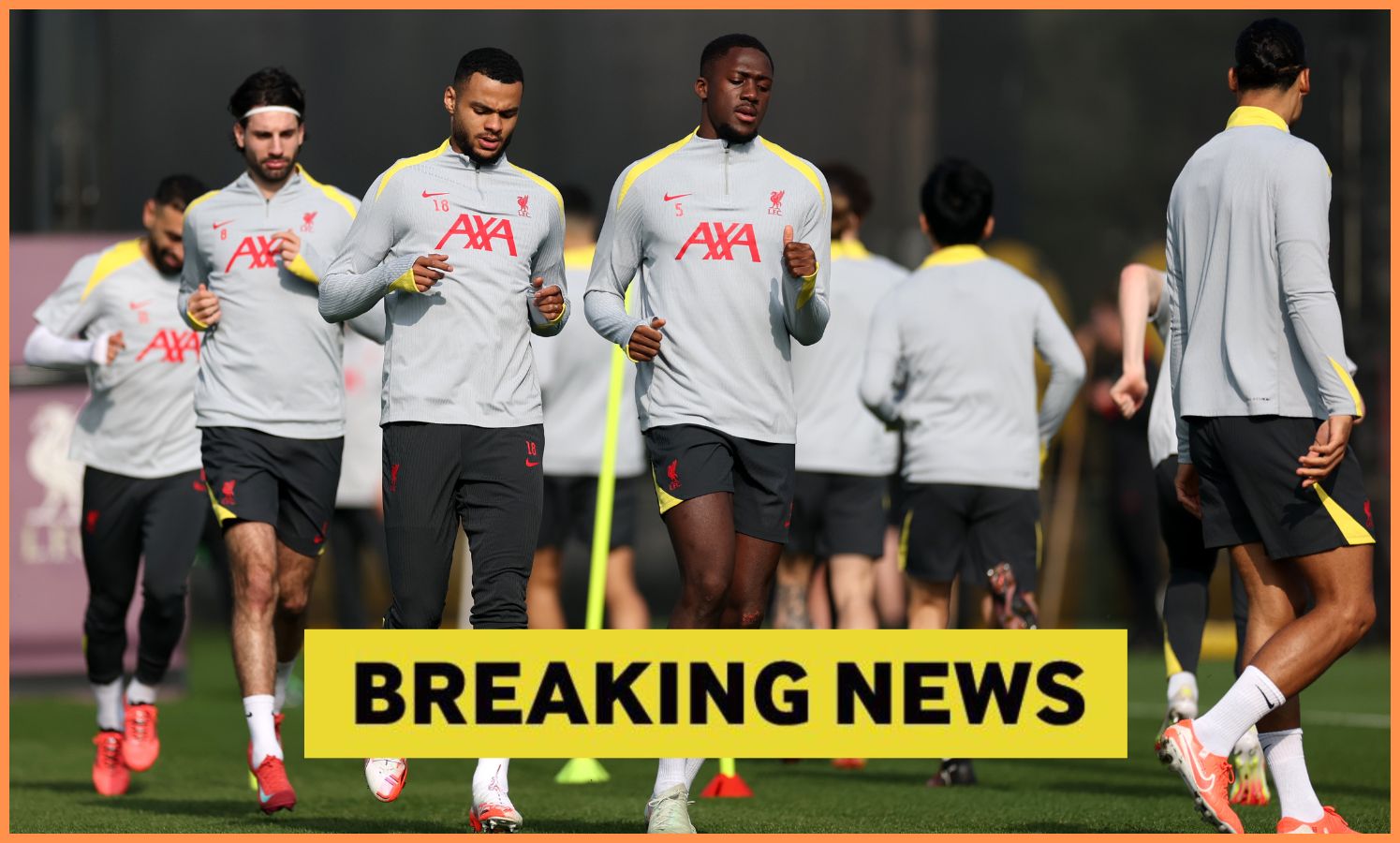 Liverpool players training