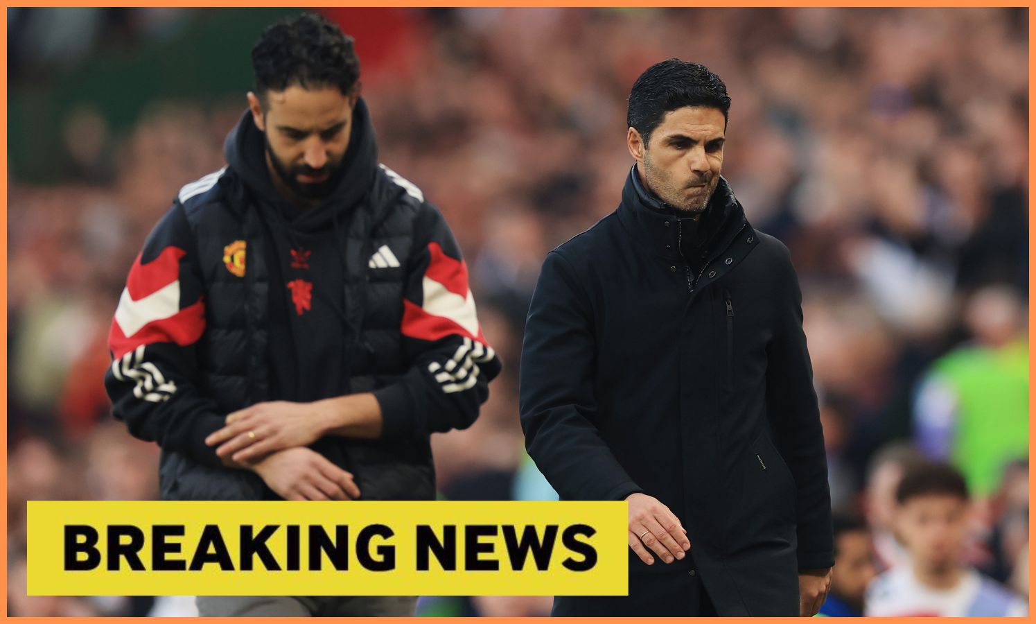 Mikel Arteta and Ruben Amorim