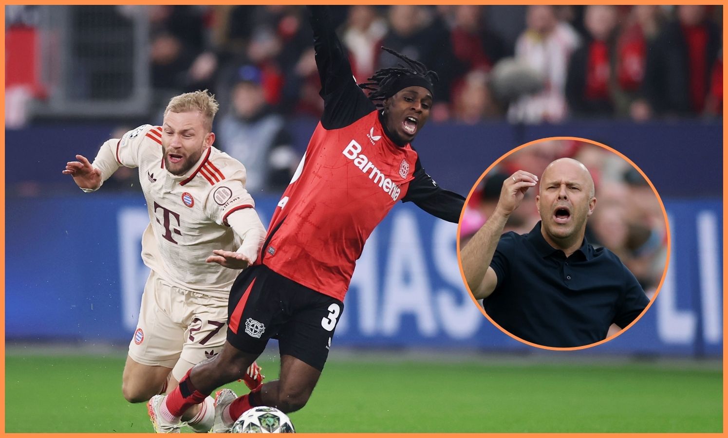 Jeremie Frimpong and Arne Slot