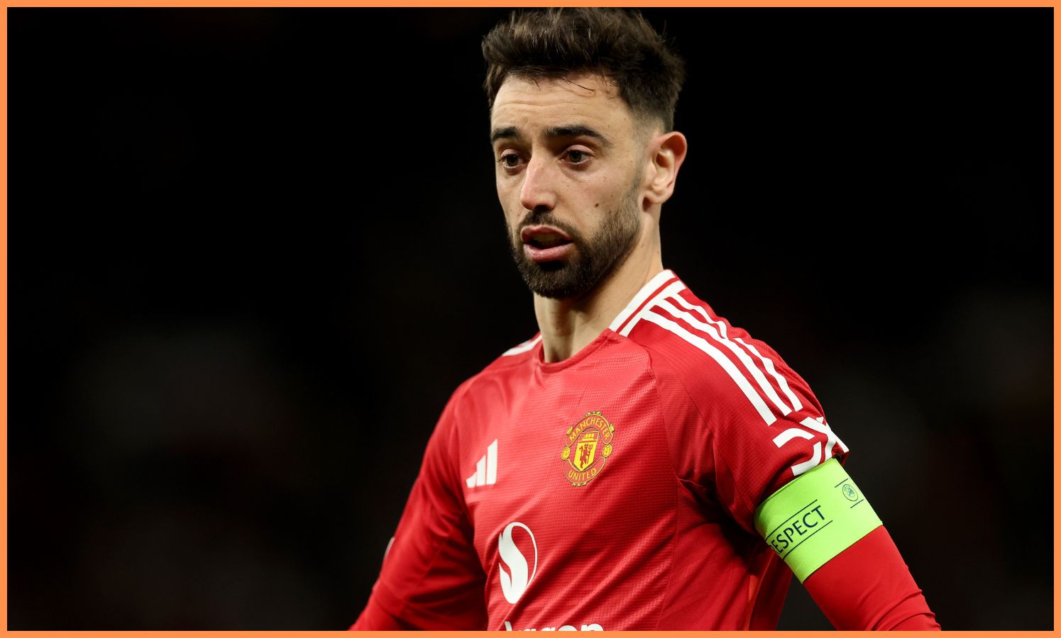 Man United midfielder Bruno Fernandes