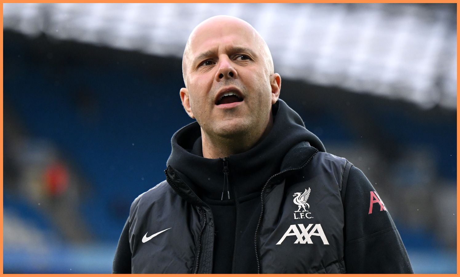 The manager of Liverpool Arne Slot