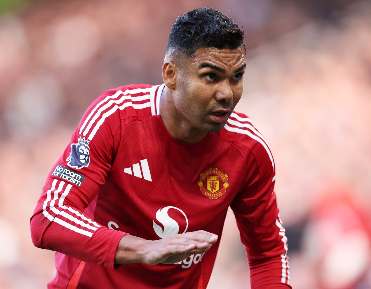 Casemiro at work for Man UTD VS Man City