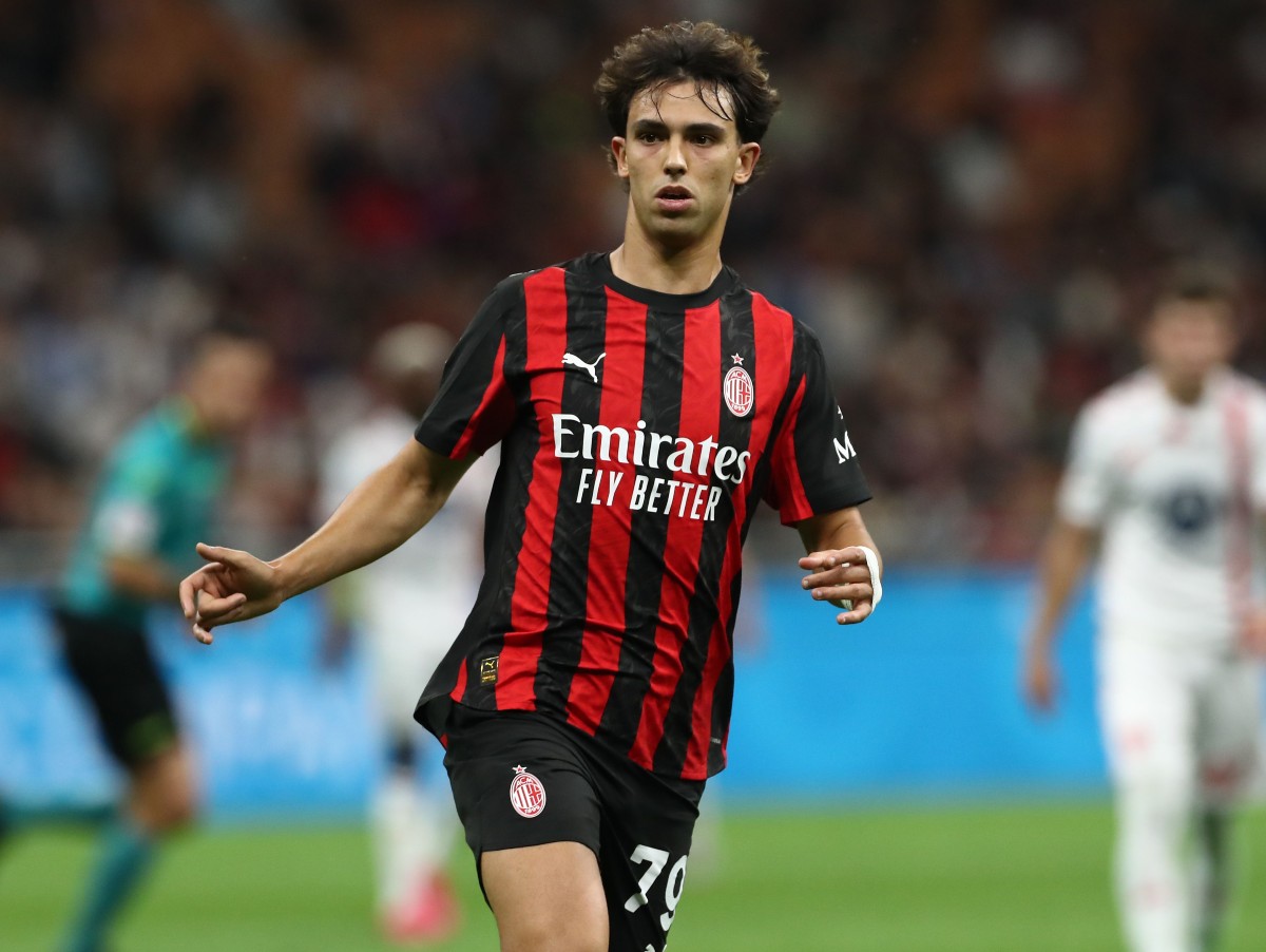 Joao Felix in action for AC Milan
