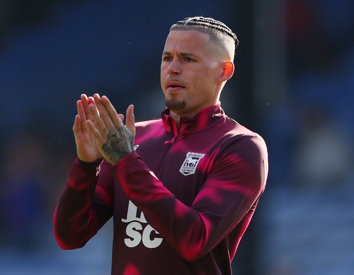 Kalvin Phillips applauds the Ipswich fans