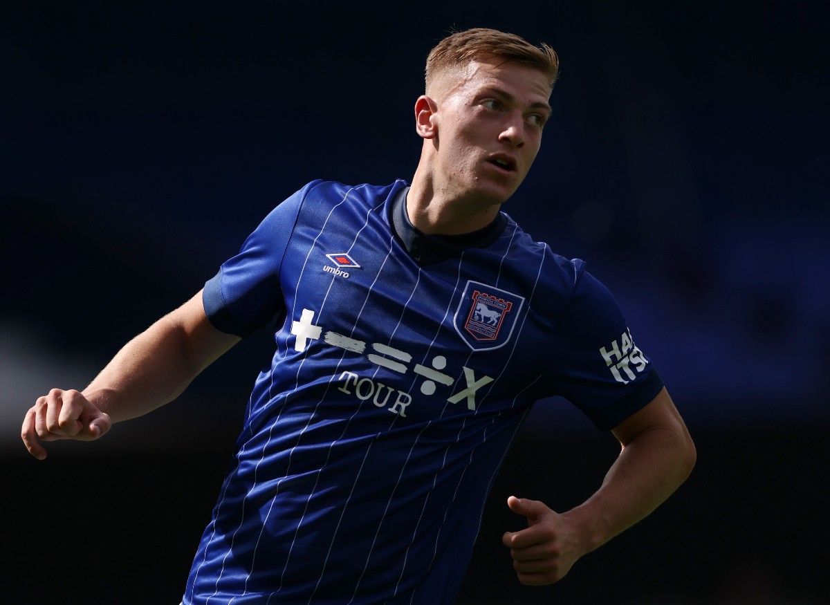 Liam Dilab at work for Ipswich