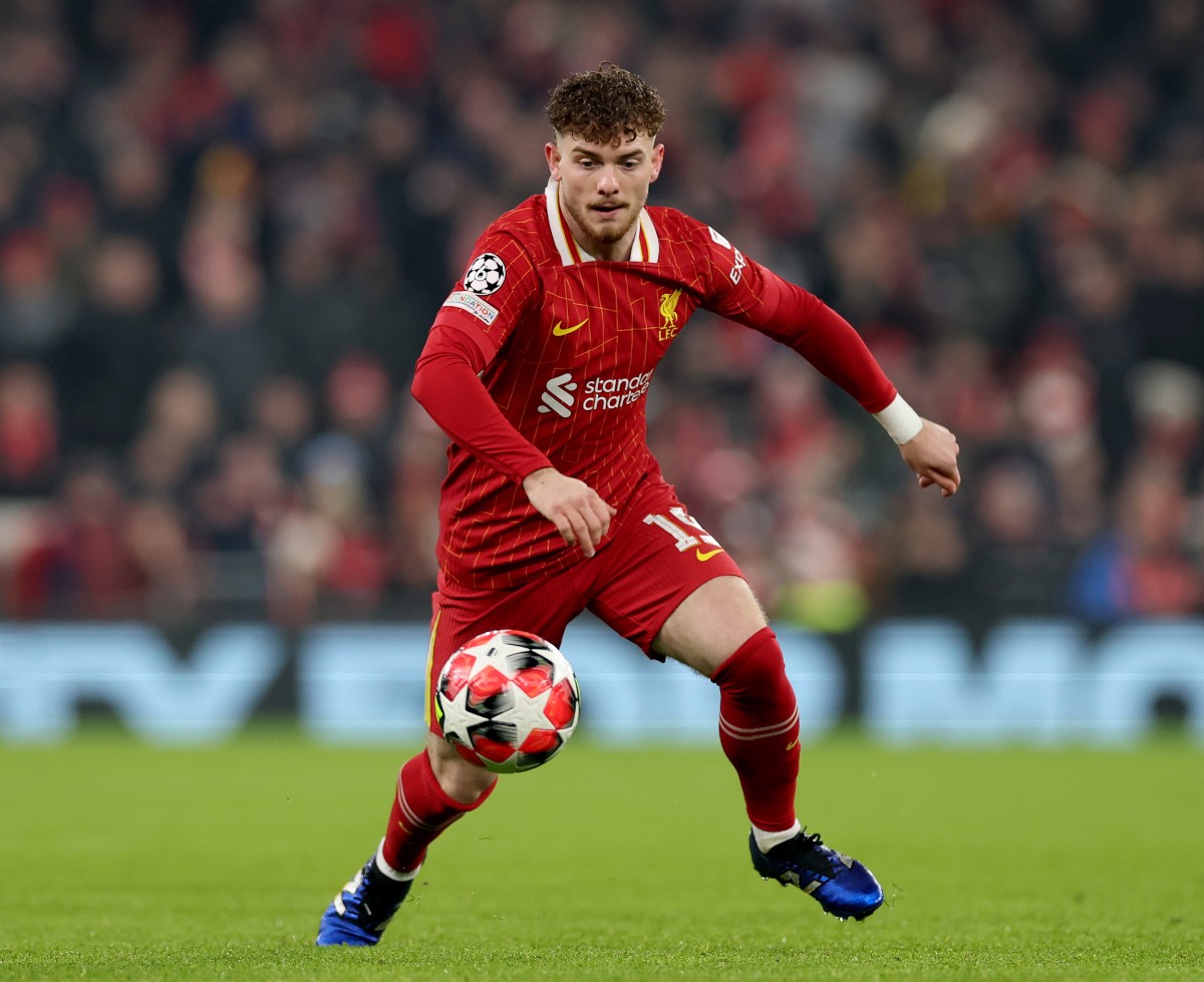 Liverpool midfielder Harvey Elliott in action against Lille
