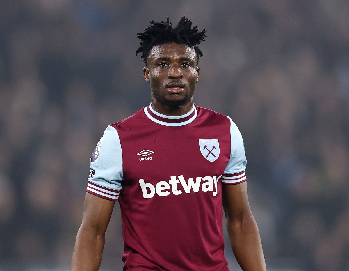 Mohammed Kudus of West Ham in action