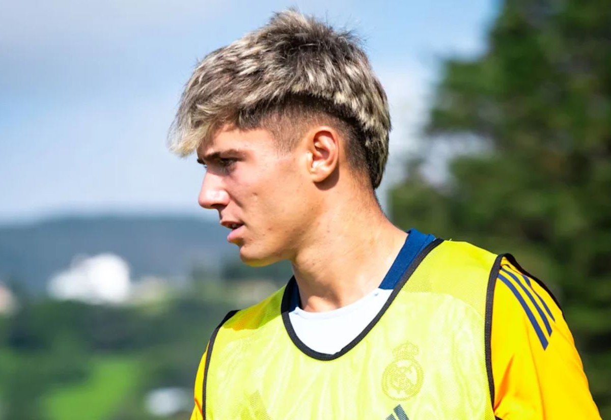 Victor Valdepenas in training with Real Madrid