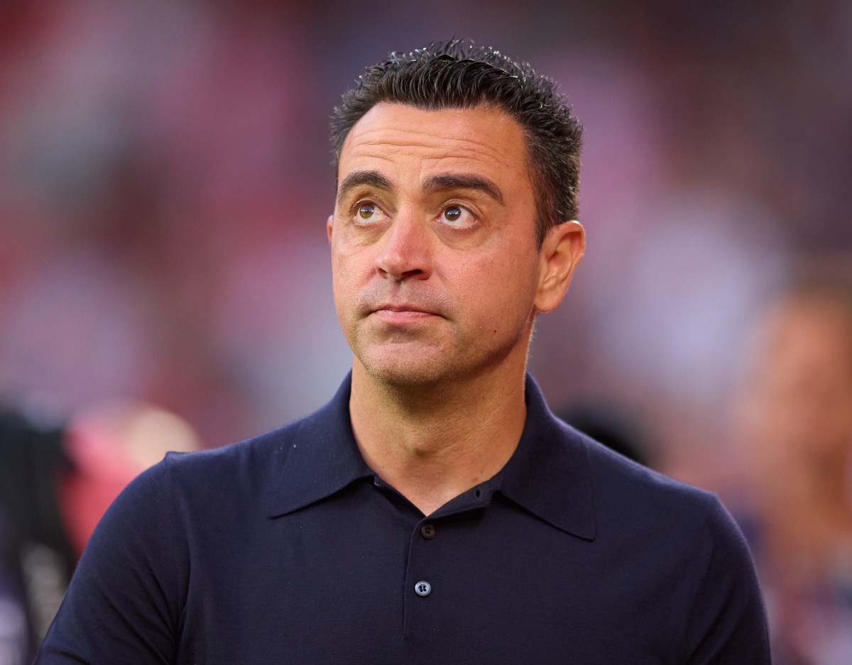 Xavi during his time as Barcelona manager