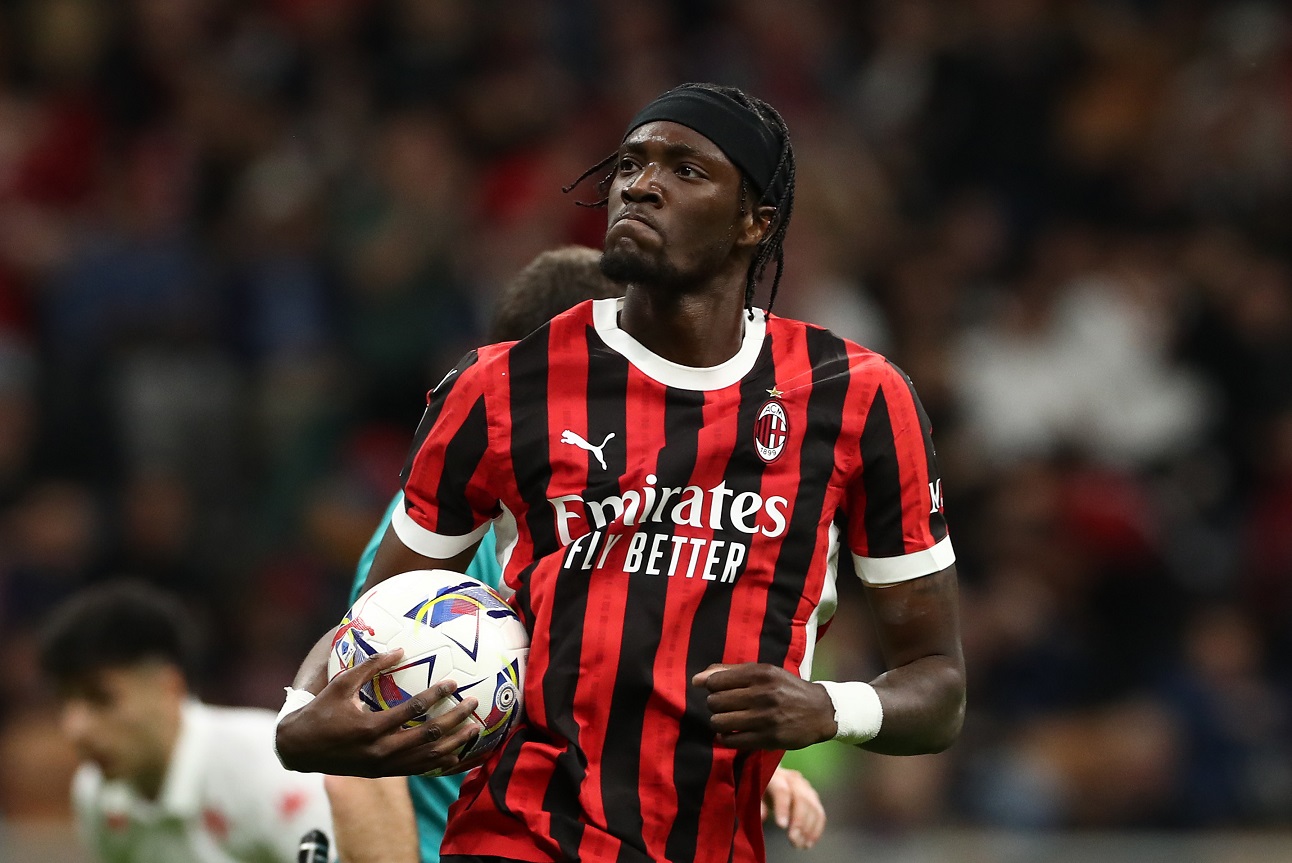 Tammy Abraham in action for AC Milan