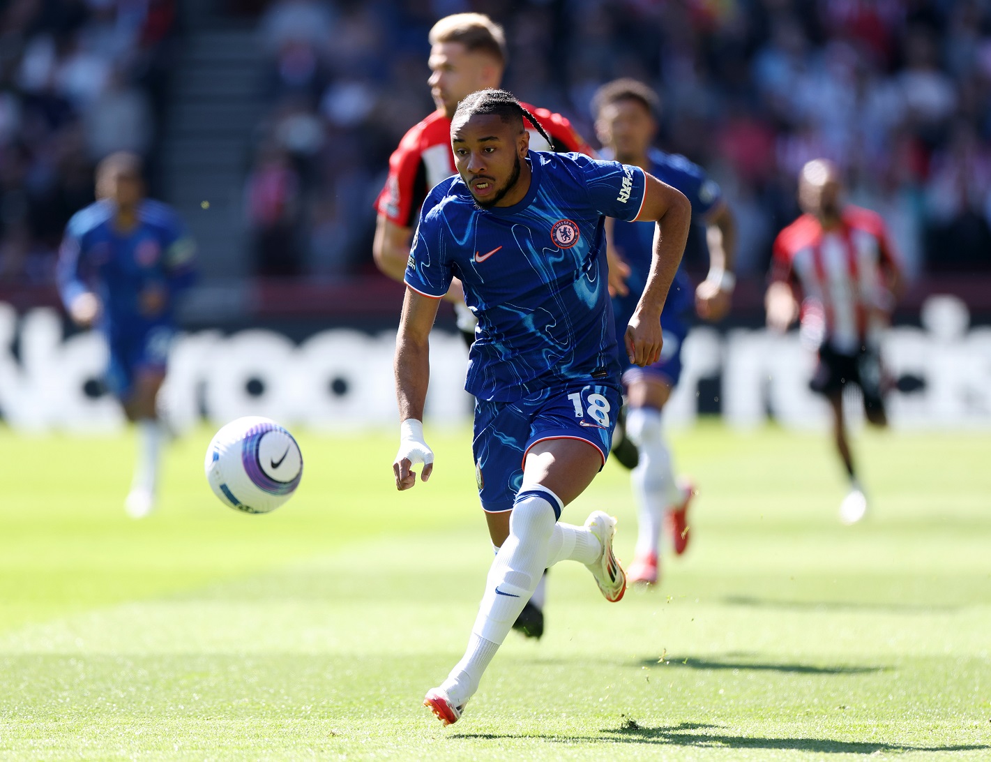 Christopher Nkunku in action for Chelsea