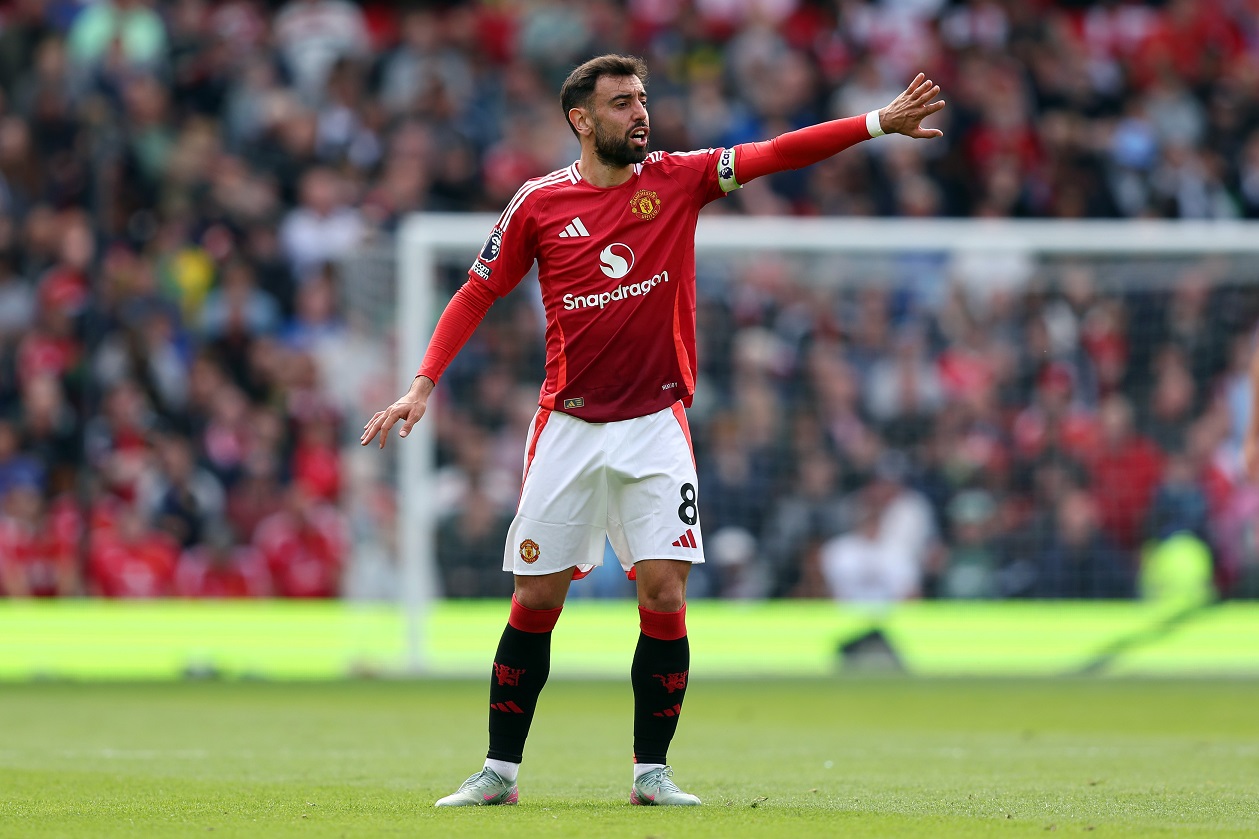 Bruno Fernandes in action for Man United