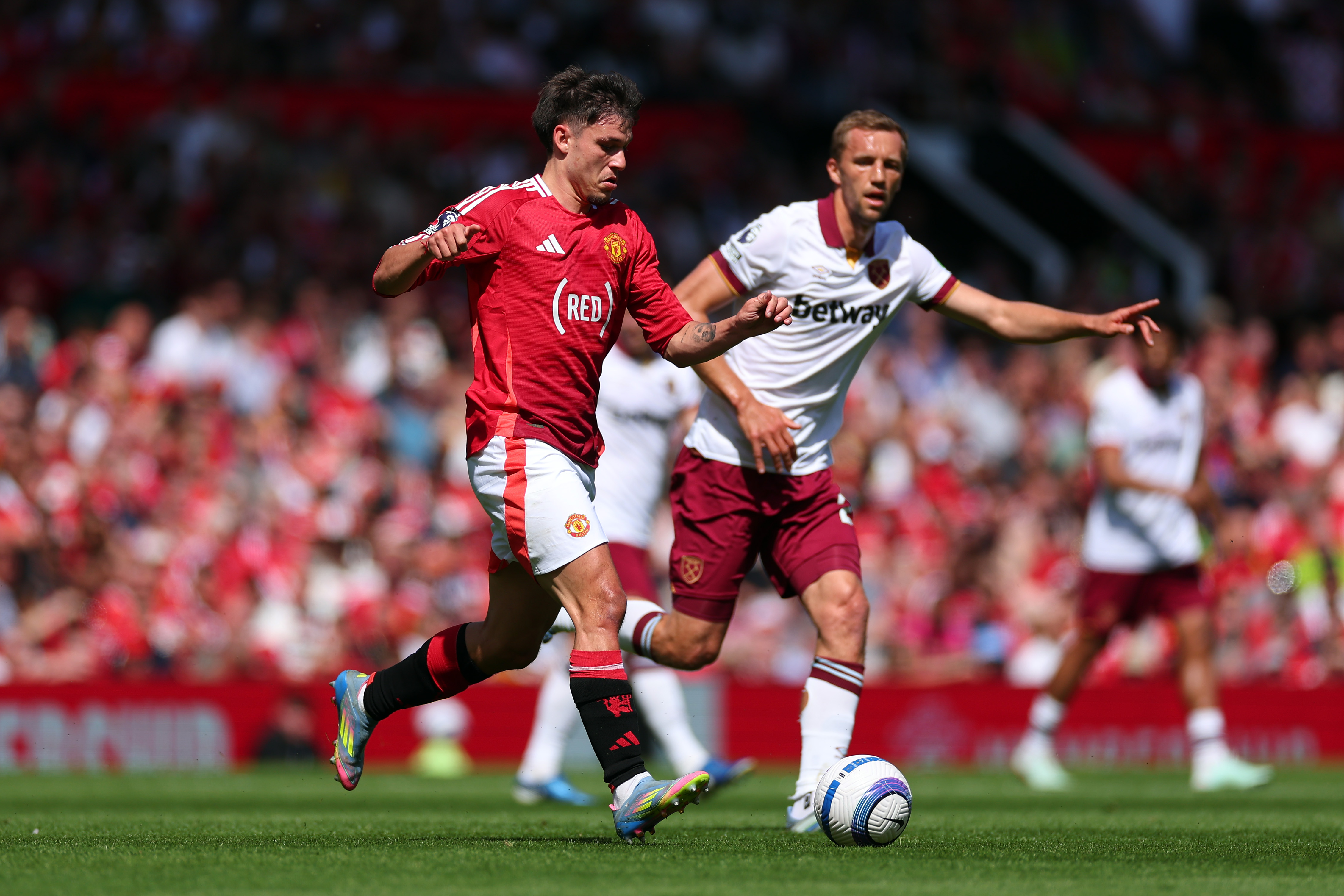 Manuel Ugarte needs replacing after another Man United horror show 1 Manuel Ugarte of Manchester United runs with the ball during a Premier League match