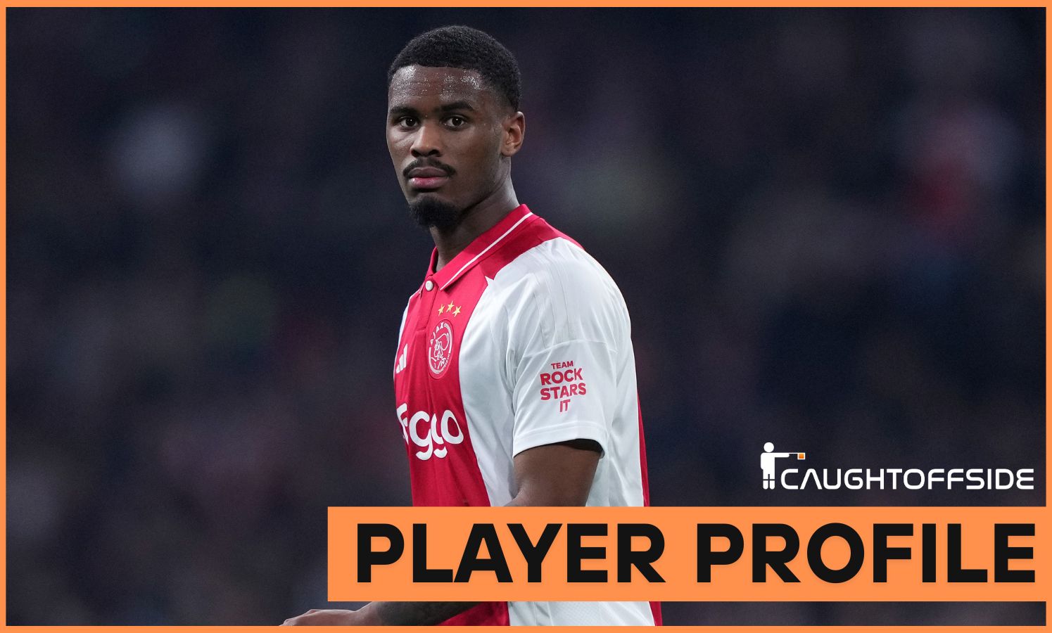 Jorrel Hato is in action for Ajax
