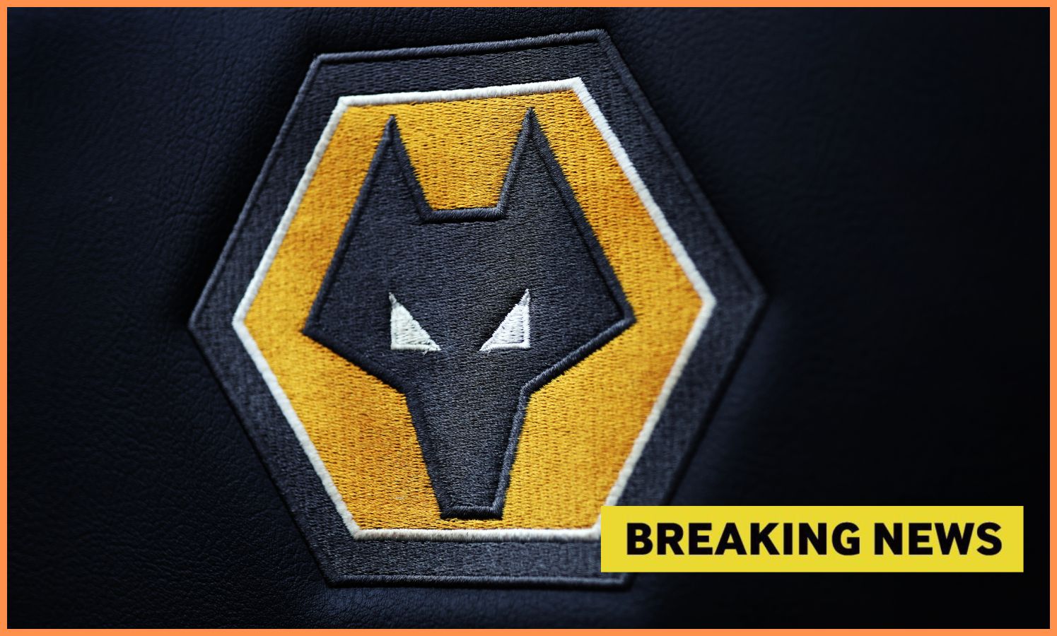 Wolves logo plus 'breaking news' banner