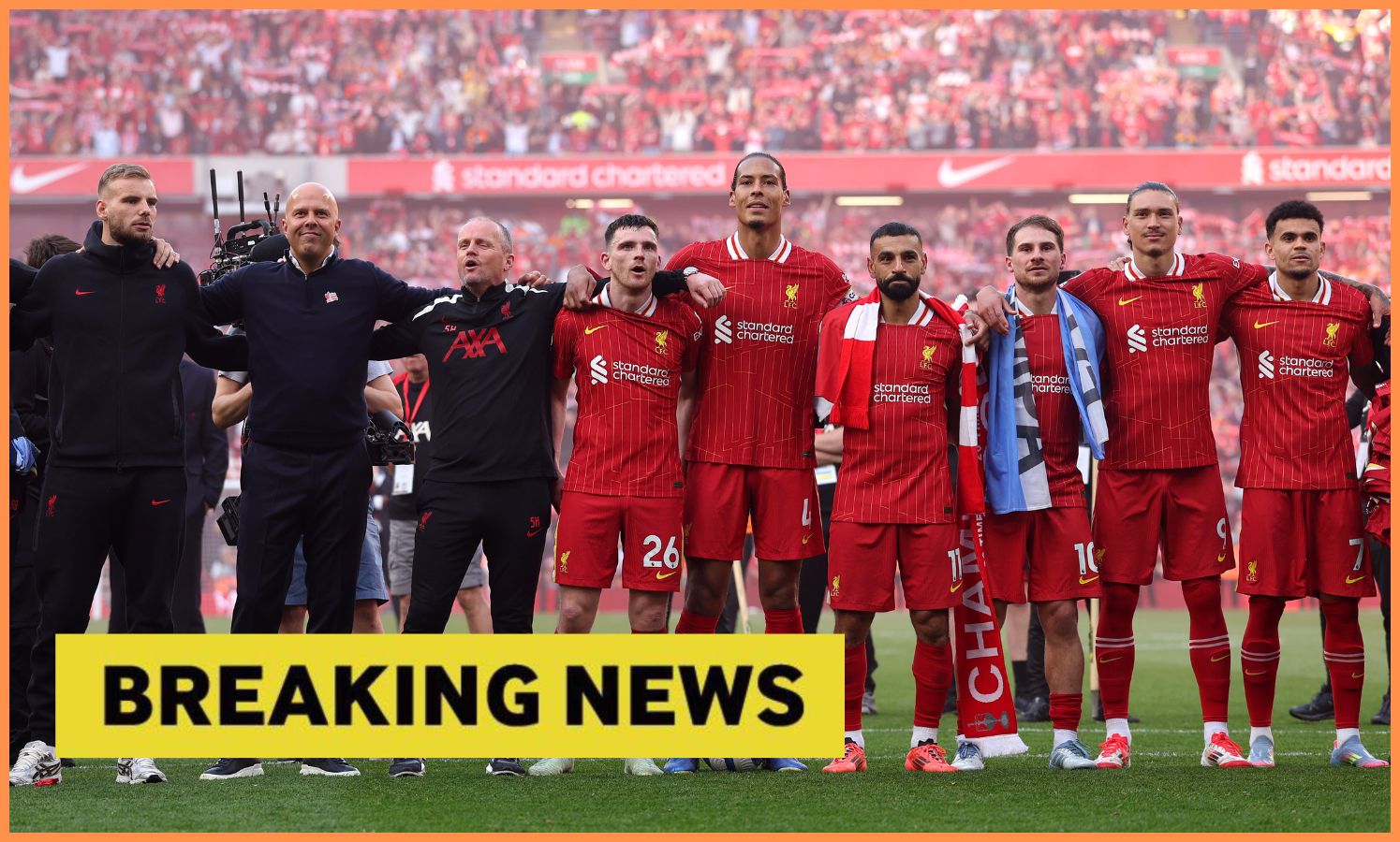 Liverpool players break the news