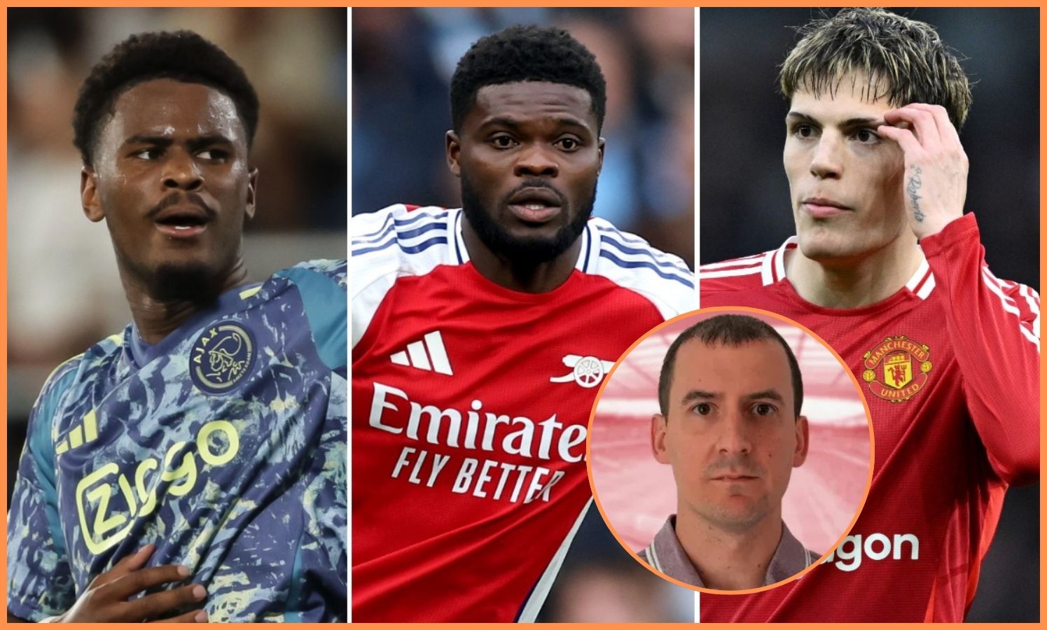 Jorrel Hato, Thomas Partey, Alejandro Garnacho, and Charles Watts