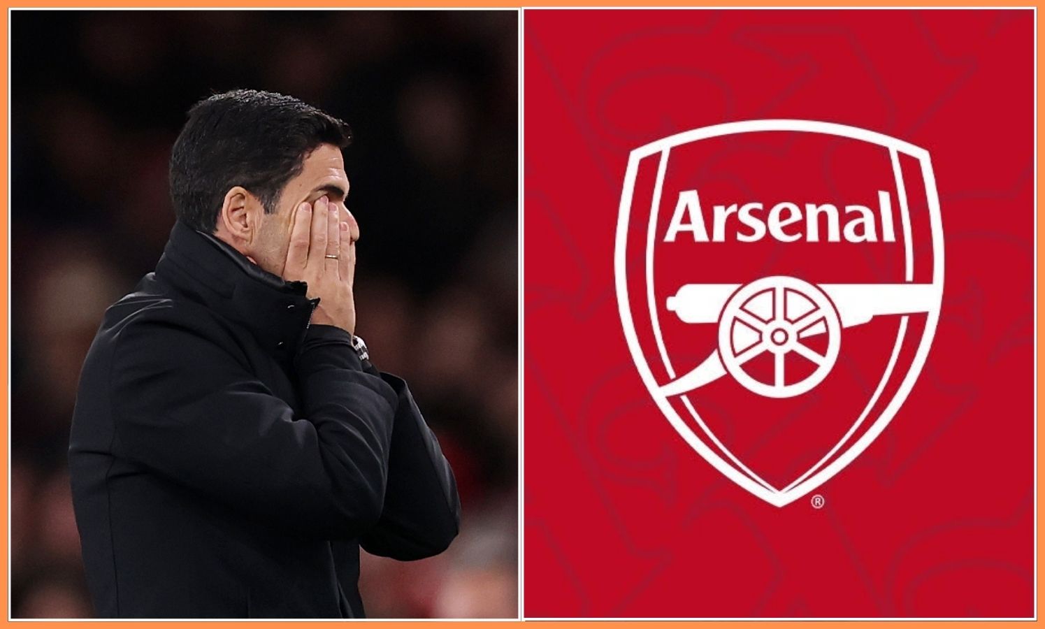 Arsenal manager Mikel Arteta reacts