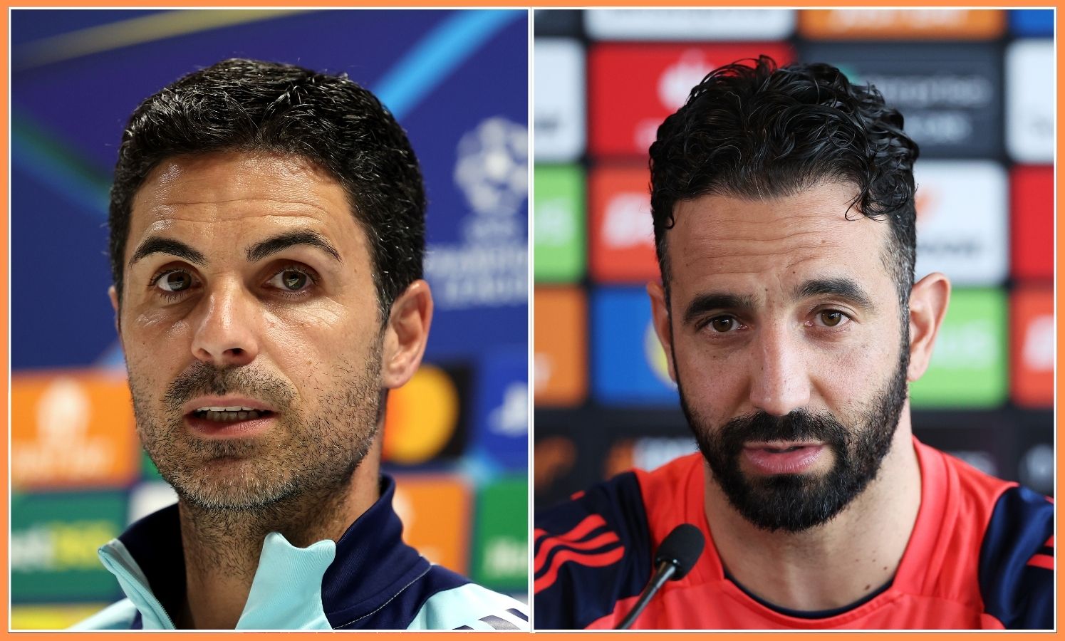 Mikel Artita and Robin Amorem at press conferences