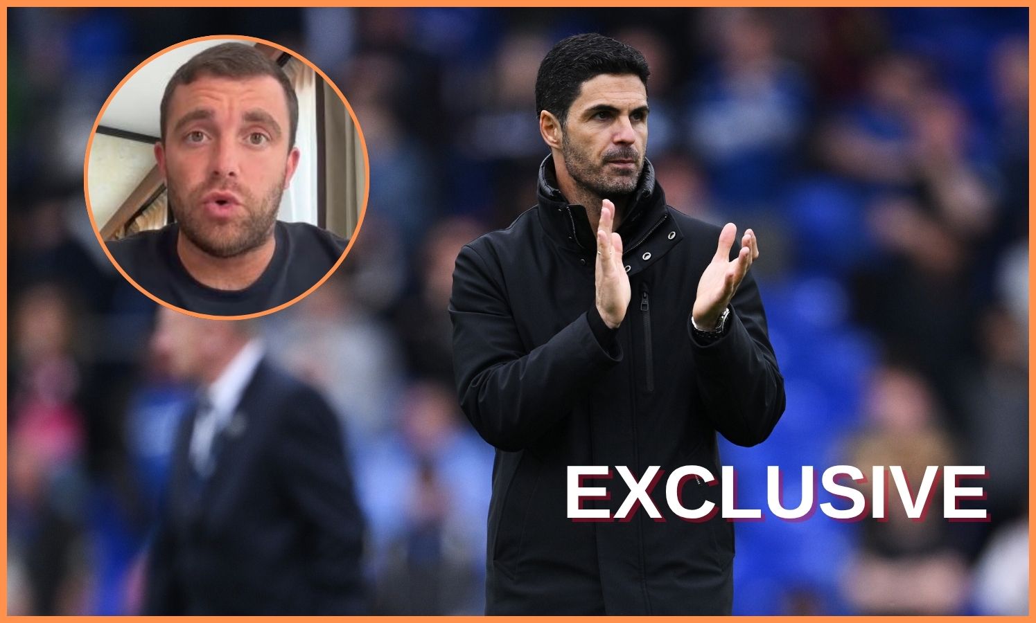 Mikel Arteta and Fabrizio Romano