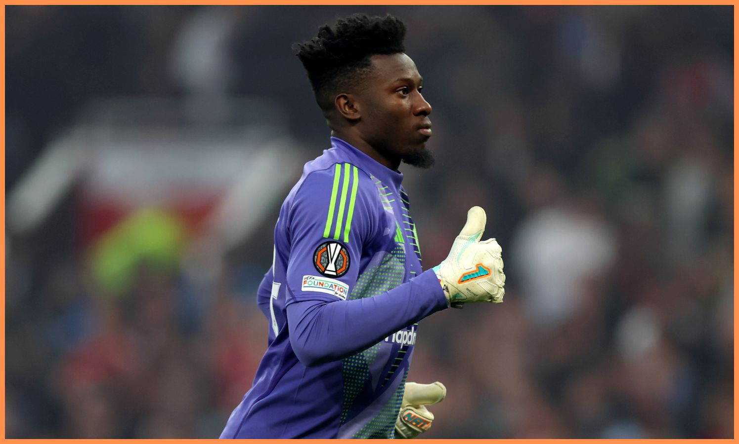 Andre Onana in action at Man United