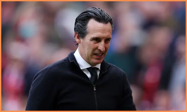 Aston Villa manager Unai Emery