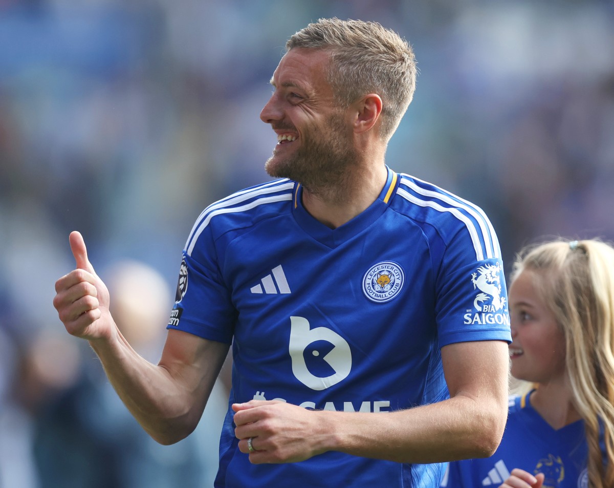 Jimmy Vardy bid farewell to Leicester City fans
