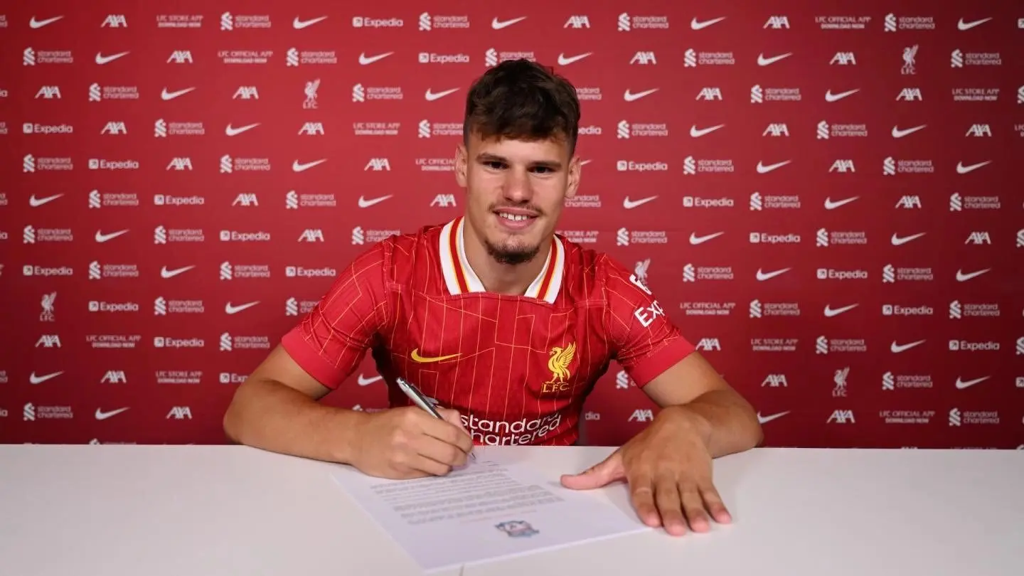 Official: Liverpool announce third summer signing as Milos Kerkez is unveiled