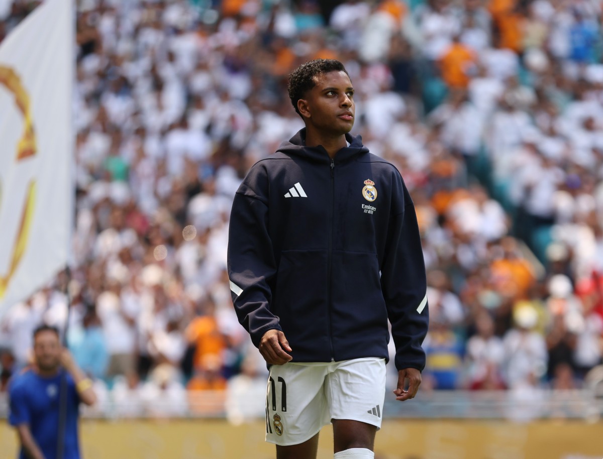 Rodrigo from Real Madrid at the club's World Cup