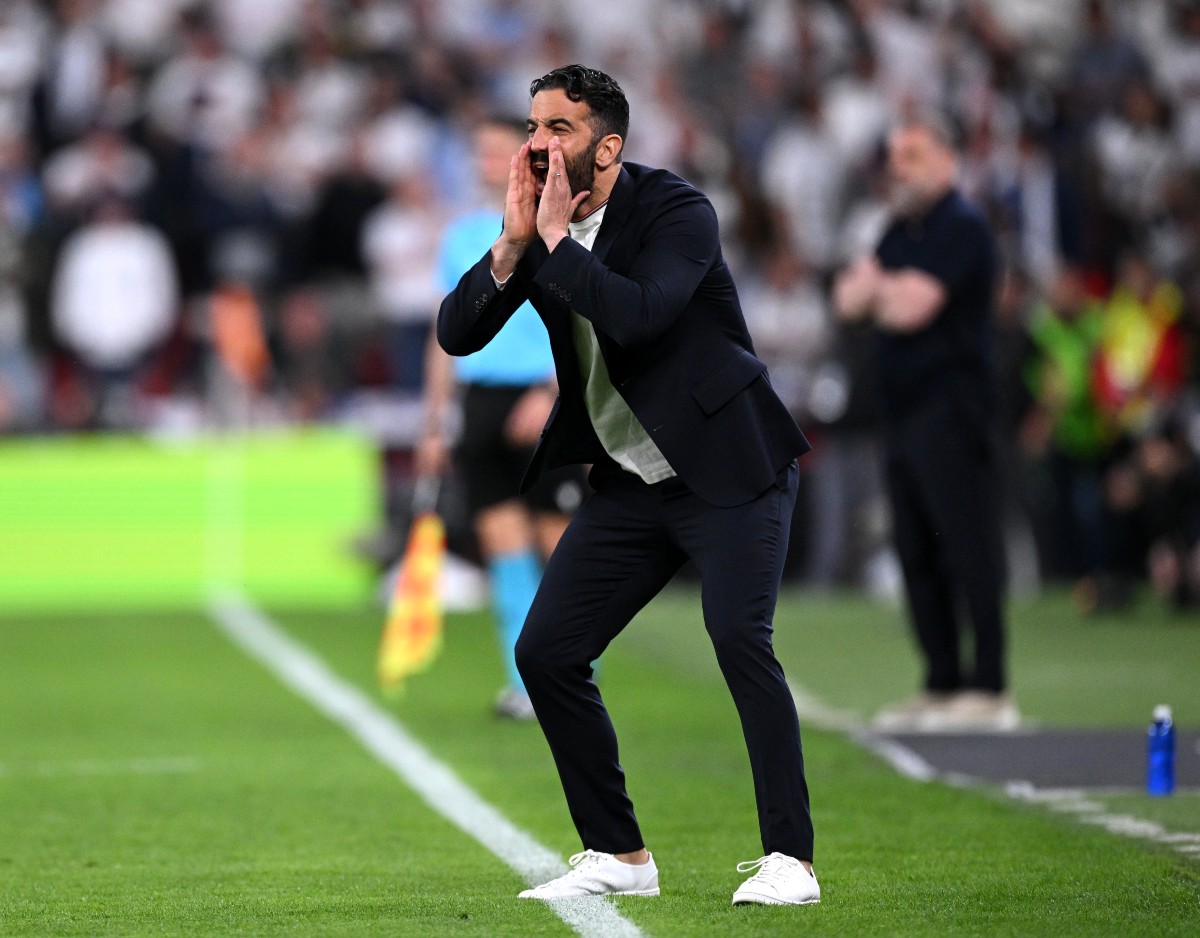 Ruben Amorim during Man United's Europa League final defeat to Tottenham