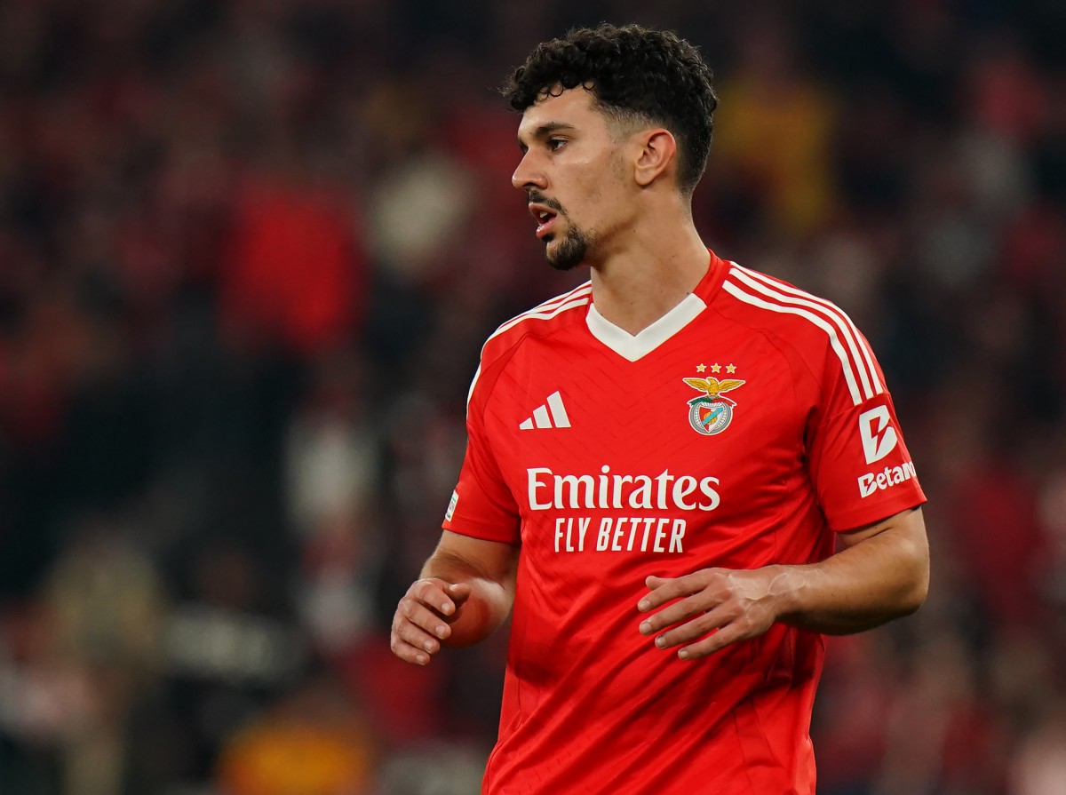 Thomas Araujo in action for Benfica