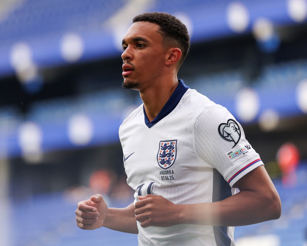 Trent Alexander-Arnold in action for England