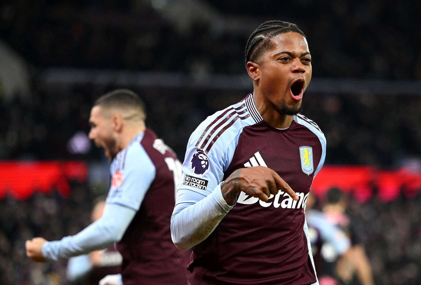 Leon Baily celebrates scoring a goal