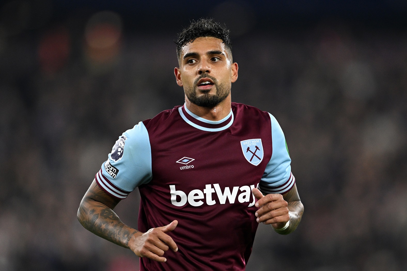 Emerson Palmieri in action for West Ham United