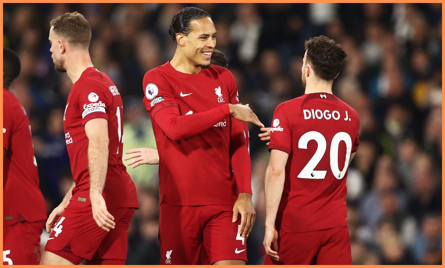 Virgil Van Dijk and Diogo Jota