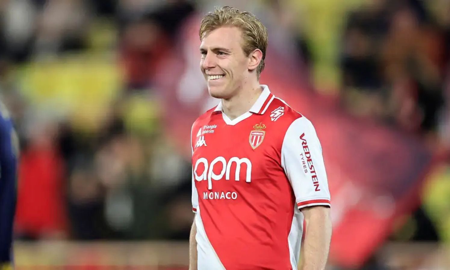 Mika Biereth celebrates scoring for Monaco
