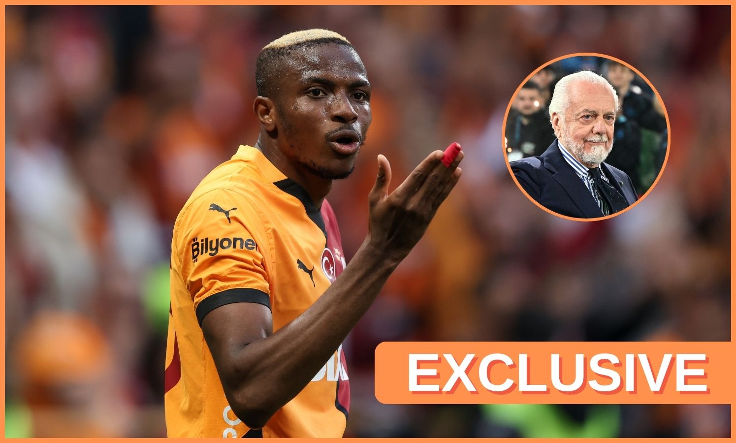 Victor Osimhen and Aurelio de Laurentiis