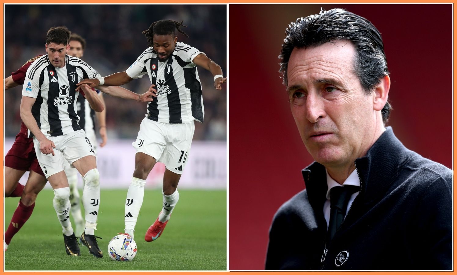 Dusan Vlahovic and Unai Emery
